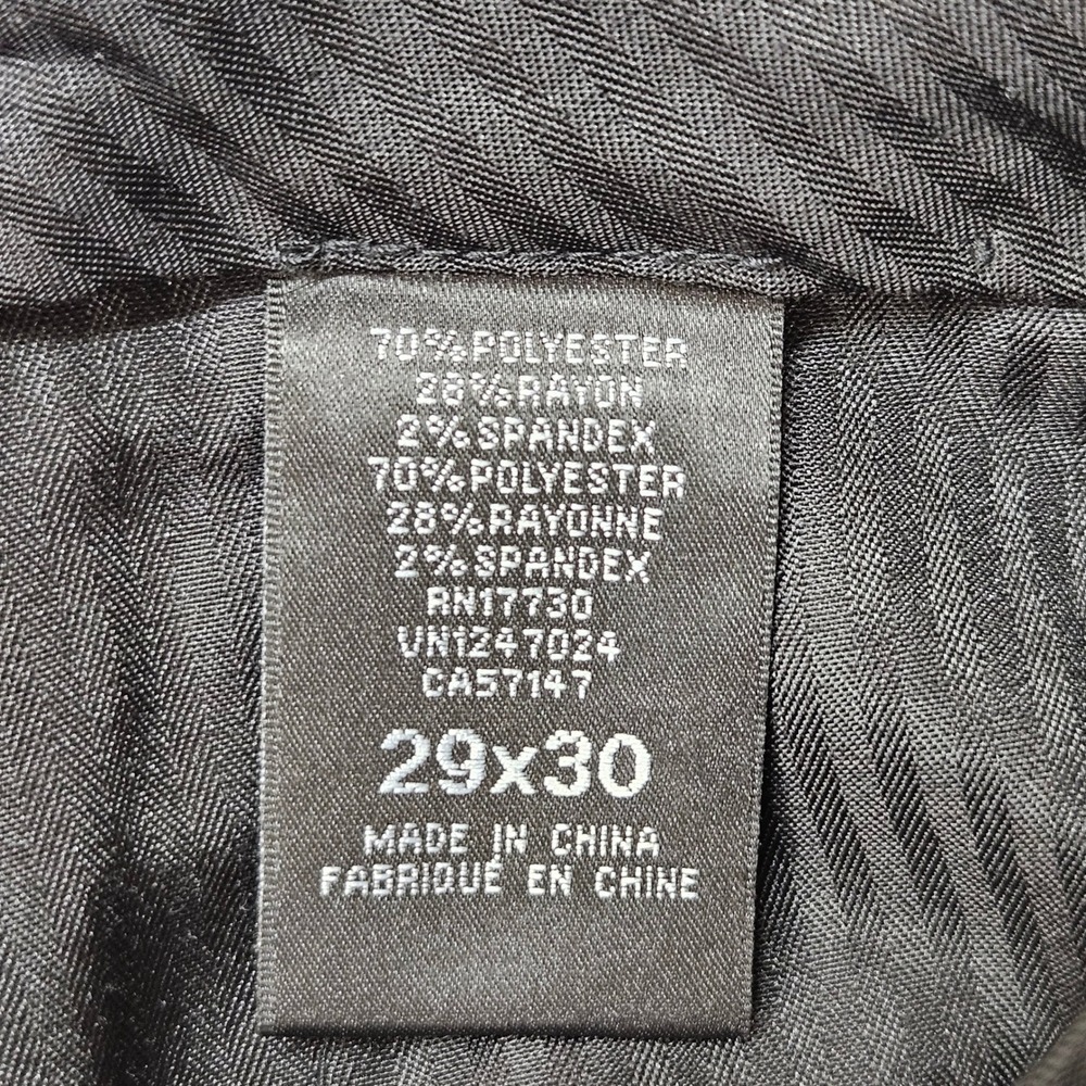Mossimo Mens Slim Fit Pinstripe Dress Pants Black Grey 29x30 NWT MB14_01A02-0098 - Picture 6 of 11
